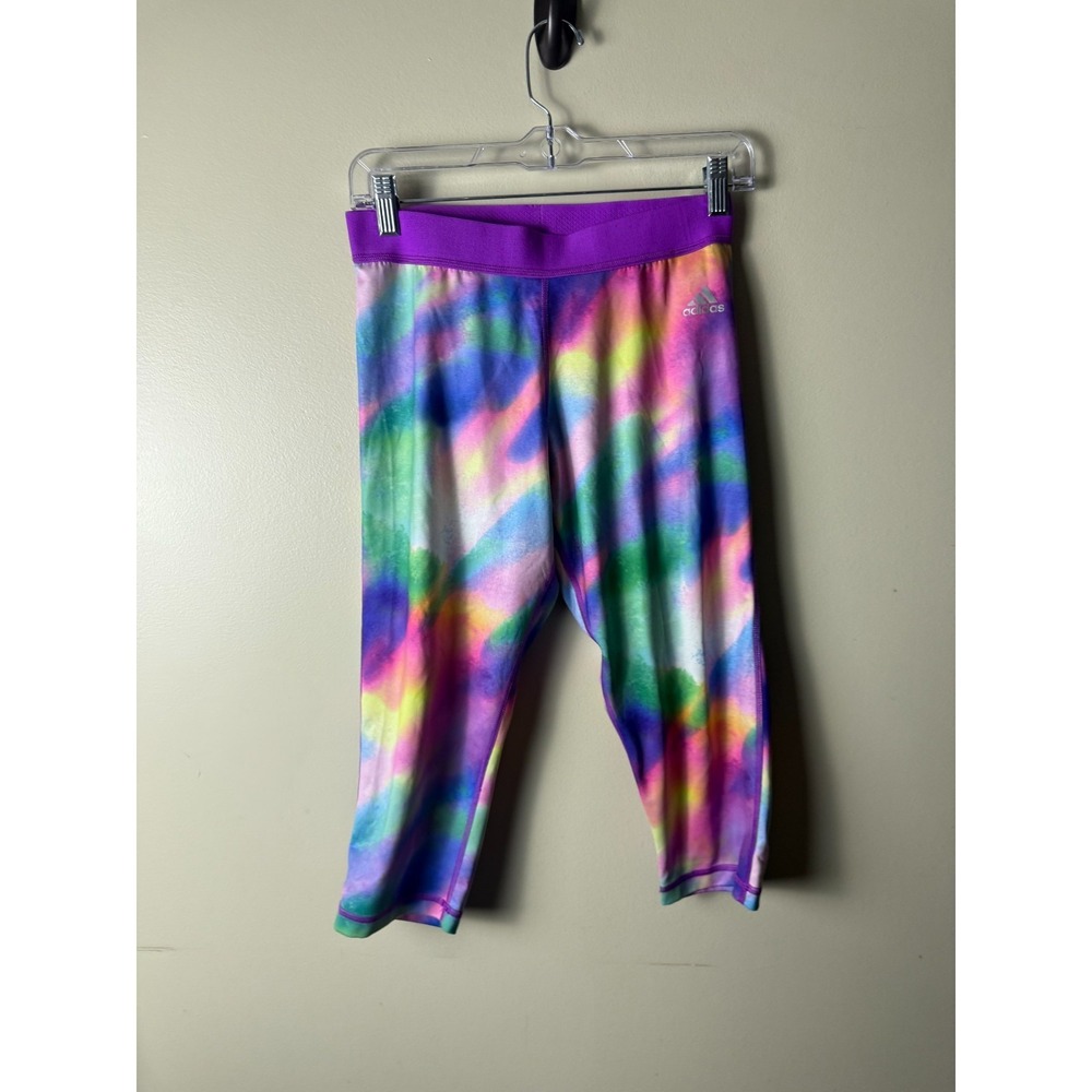 Adidas Techfit Climalite Compression Womens M Multicolored Capri‎ Leggings